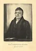 Christmas Evans (1835), mezzotint by Roos after his own painting, National Library of Wales