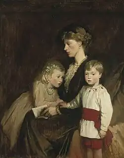 Portrait of a mother and children