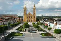 Monsignor Stanislau Ferreira de Carvalho Plaza and the Church of Our Lady of Sorrows in Poção