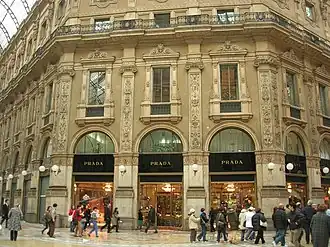 Image 38Prada shop at Galleria Vittorio Emanuele II in Milan (from Culture of Italy)