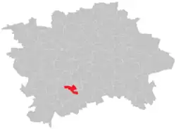 Location of Kamýk in Prague