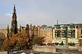 Old 'Major', tallest tree near Scott Monument, Edinburgh, showing autumn colour (2010)
