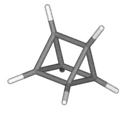 Chemical structure of prismane