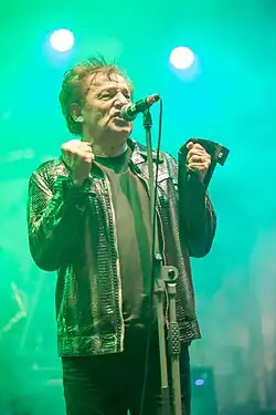 Bodalec performing with Prljavo Kazalište in 2017