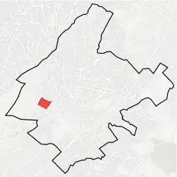 Location within Athens municipality