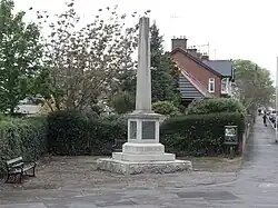The Protestant Martyrs' Monument, Denmark Road, Exeter, Devon. Erected 1909 in memory of the martyrs Thomas Benet (d. 1531) and Agnes Prest (d. 1557).