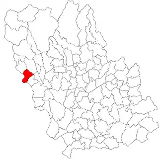 Location in Prahova County