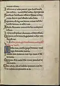 The beginning of Psalm 5 in the Psalter of Eleanor of Aquitaine.
