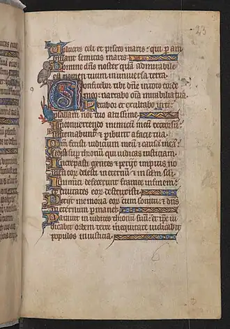 A 14th-century French psalter