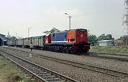 A PUSRI train with T54 and T52 wagons