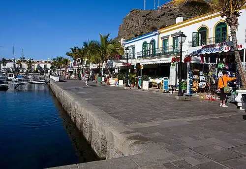 Puerto de Mogan, a resort and fishing village.