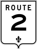 Route 2 marker