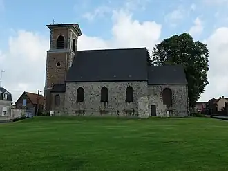 The church in Quérénaing