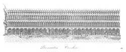 Elevation of the Procuratie Vecchie (c. 1520), print from Quadri-Moretti (1831)
