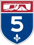 Autoroute 5 marker