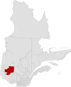 Location of La Vallée-de-l'Or