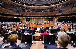 Image 1Opening of the Sixth Senedd in Cardiff in 2021 (from History of Wales)