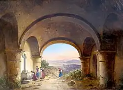 Le Pélerinage Sous la Crypte (1826, Galerie de Lardemelle, Paris)