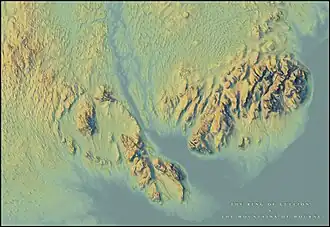 Topographic Elevation Map.