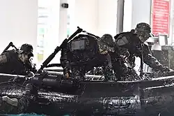 ROC Army 101st Amphibious Reconnaissance Battalion Training during Amphibious Landing Exercise