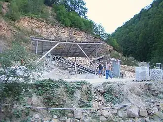 Stone quarry in Sohodol