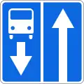 5.10.1. Road with a contraflow bus lane