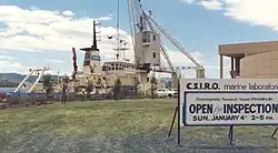 RV Franklin open for inspection, Hobart, January 1987