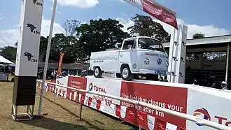 Institute's 1970 VW Kombi pick up during 2019 CBA Concours d'Elegance
