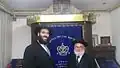 Rabbi Raskin with the Chief Rabbi of Netherlands
