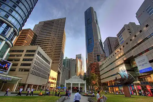 Image 39Centre square of Raffles Place (from Culture of Singapore)