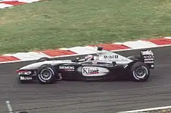 Kimi Räikkönen driving his McLaren in 2003