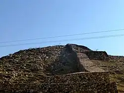 Walls of the two ancient cities known as old and new Rajgriha