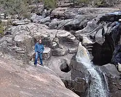 Ramah Falls 7 miles (11 km) northeast of town