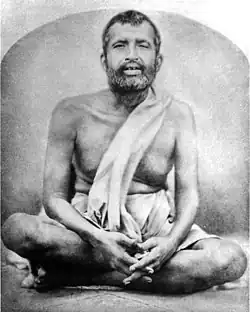 Image of Ramakrishna, sitting.