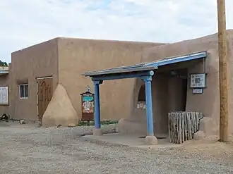 Ranchos de Taos Plaza shop and church building