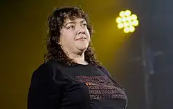 Randa Jarrar at the 2025 Edinburgh Festival Fringe.