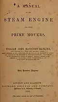 Title page to A Manual of the Steam Engine and Other Prime Movers (1859)
