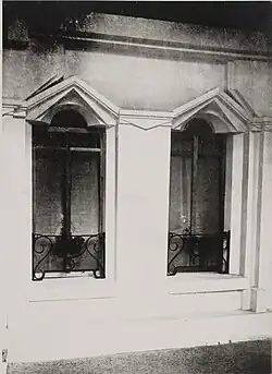 Raymond Duchamp-Villon, 1912, Projet d'hôtel, La Maison Cubiste (Cubist House) detail, Armory Show records, Archives of American Art[13]