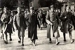 Rebel Venizelist officers under guard during the suppression of the March 1935 coup d'état attempt.