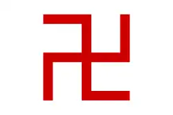 Korean Buddhist swastika flag