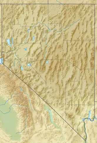 Location of Lake Mead in Nevada, USA.