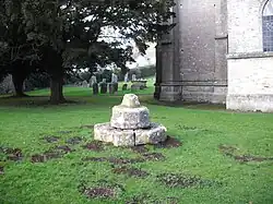 Churchyard cross in St Mary and St Peter's churchyard