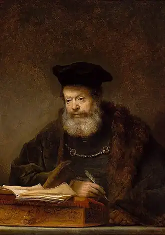 Scholar at his Writing Table (1641), Royal Castle, Warsaw