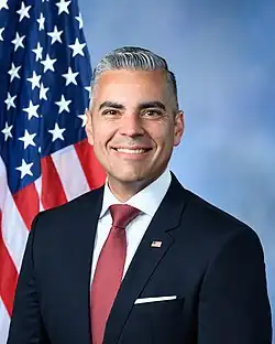 Photograph of Juan Ciscomani, the current U.S. representative for the 6th district of Arizona