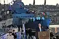 Reuven Rivlin during the handing over ceremony of INS Magen on 2 December 2020.
