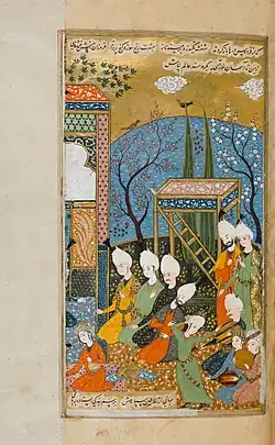 Revelry in Tabriz in the autumn of 1555 on the occasion of the marriage of Prince Ismail (later Shah Ismail II)