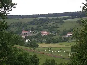 A general view of Réville-aux-Bois