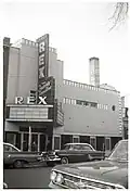 Rex film theatre, the second on site after first burned in 1938