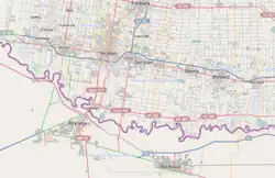 Location of Reynosa International Airport