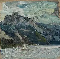 Lake Traun with Mountain Sleeping Greek Woman, 1907, Leopold Museum